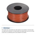 thumbnail image 3 of Uxcell 30AWG Stranded Wire Hookup 50M/164ft Orange, Electrical Wire UL1007 Spool, 3 of 6
