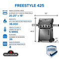 thumbnail image 2 of Napoleon Freestyle 425 Propane Gas BBQ Grill, Graphite Grey, 2 of 7