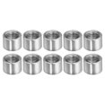 thumbnail image 1 of Unique Bargains Round Coupling Nut M10x1mm 10mm Threaded Sleeve Connector Rod Bar Stud Tube 10 Pack, 1 of 4