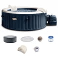 thumbnail image 1 of Intex 28429EP PureSpa Plus Portable Round Inflatable Hot Tub Bubble Jet Spa, 1 of 9