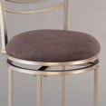 thumbnail image 3 of Hillsdale Amherst 24" Swivel Metal Counter Stool in Champagne, 3 of 5