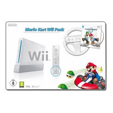 Nintendo Wii - Mario Kart Wii Pack - console de Jeu - Blanc - Mario Kart Wii