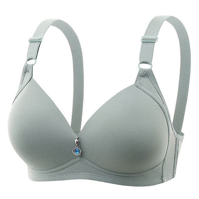 Yuyuzo Push up Bras for Women Solid Color Full Coverage Adjustable Strap Breathable Everyday Bras