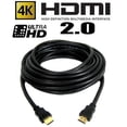 thumbnail image 3 of GlobalTone High Speed HDMI Cable 2.0, 4Kx2K, 4096x2160, 18Gbps, Black, 25ft, 3 of 12