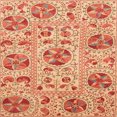 thumbnail image 1 of Ahgly Company Tapis d'Intérieur Carré Abstrait Orange Rouge Oriental, 3 Pieds Carré, 1 of 6