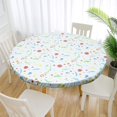 thumbnail image 1 of Fitted Vinyl Table Cloth Elastic Edged Flannel Backed  Waterproof Wipeable Christmas Vinyl Tablecloth For Dinning Room, 1 of 6