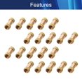 thumbnail image 3 of Wekity M2.5x8mm Female Thread Knurled Nuts,200PCS Hx3.8mm OD Brass Threaded Insert Embedment Nuts Hydraulic Welded Joint Injection Molding Assortment Kit for 3D Printing Injection Molding-0621, 3 of 5