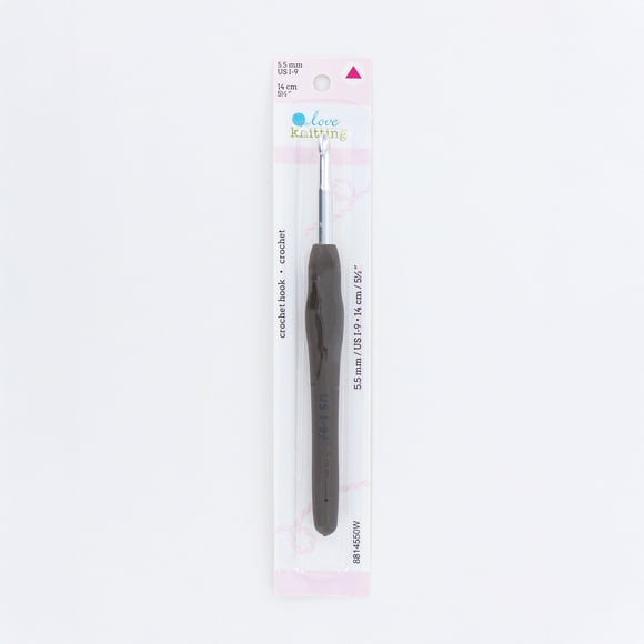 LOVE KNITTING Crochet Hook, Ergonomic grip, 14cm (5.5"), 5.5 mm (US I-9)