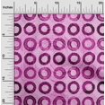 thumbnail image 2 of oneOone Rayon Fuschia Pink Fabric Circle Craft Projects Decor Fabric Printed By The Yard 56 Inch Wide, 2 of 4