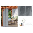 thumbnail image 4 of Mistaha 1 Pce Rideau Moderne Simple Imperméable Couleur Unie Trilon Transparent Perforé anti-UV Tissu de Rideau, 4 of 8