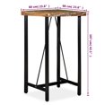 thumbnail image 4 of vidaXL Table de Bar Bois de Récupération Massif 60x60x107 cm, 4 of 5