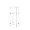 thumbnail image 4 of Luzkey Acrylic Small Table NightStand 3 Tier End Table Modern for Small Space Small Bedside Table Rectangular NightStand for Hallway Oval, 4 of 8