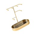 thumbnail image 1 of Xingzhi Jewelry Organizer Stand Tray Display Rack for Rings Gold Marbling, 1 of 9