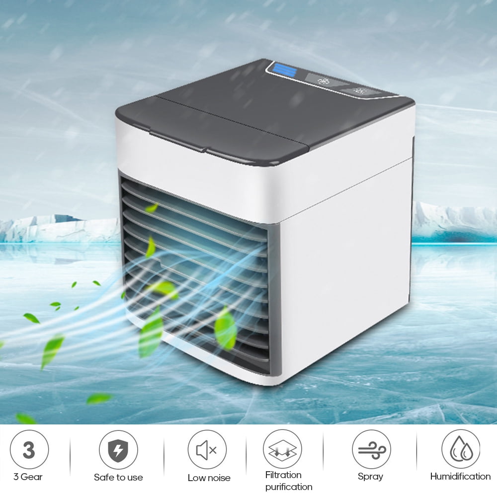 Mini Air Conditioner Fan USB Cooler Small Cooling Circulator Suitable for Home Dormitory Office Room Desktop Portable