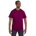 thumbnail image 1 of Gildan Mens Heavy Cotton T-Shirt, 3XL, Berry, 1 of 1