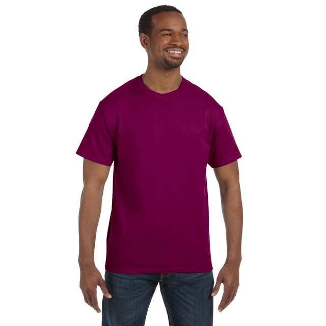Gildan Mens Heavy Cotton T-Shirt, 3XL, Berry