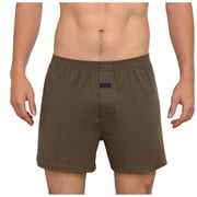 FhsagQ Underwear Men's Underwear Boxers Briefs Polyester Super Fit Men Solid Color Pants Loose European and Underwear Home Casual Shorts Men's Underwear Boxers Briefs Cotton Super Fit Coffee XXL