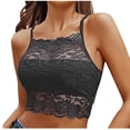 thumbnail image 1 of Bras for Women, Womens Solid Lace Wrapped Chest And Backless-thin Bra With Padding Breathable Underwear Daily Bra, 1 of 3