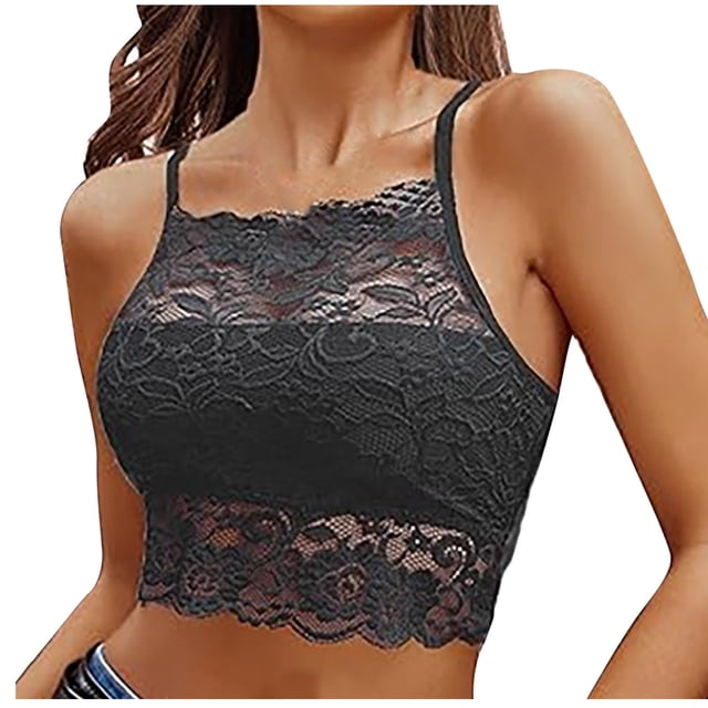 Bras for Women, Womens Solid Lace Wrapped Chest And Backless-thin Bra With Padding Breathable Underwear Daily Bra