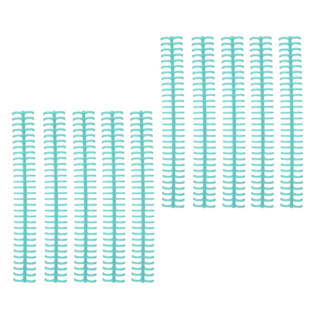 Binding Spines, Binding Coils 30 Holes Manual Bound Wear Resistant For Student For Loose Leaf Green