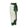 thumbnail image 4 of Maillot de Bain une Pièce pour Femmes avec Jupe de Plage Paréo Imprimé Floral Rétro Ensemble Bikini Deux Pièces, 4 of 4