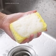 thumbnail image 4 of Tear-Resistant Sponges Kitchen Scrub Dish Sponge Scouring Pad,Non-Scratch Kitchen Cellulose Dishwashing Sponge,Reusable Scrub Sponge for Cleaning, Bathroom, Cars, Cut-Outs DIY, 4 of 8