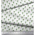 thumbnail image 3 of Soimoi Green Heavy Satin Fabric Palm Tree Fabric Prints By Yard 54 Inch Wide, 3 of 5