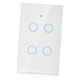 thumbnail image 1 of WIFI Touch Screen Switch, Smart Dimmer Switch Touch Smart Wall Switch WIFI  Intelligent Switch Single Circle for 4 Way AC 95 to 250V for Lights Household Appliances, 1 of 7