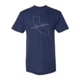 thumbnail image 1 of Gravity Trading Mens California State USA-Made Triblend Tee - Indigo - X-Large, 1 of 1