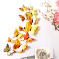 thumbnail image 3 of Labymos 12Pcs Wall Stickers Double-layerd PVC Butterfly Shape Wall Decal Sticker Home Living Room Nursery, 3 of 7