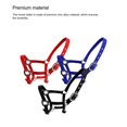 thumbnail image 3 of Collier de Tête pour Poney à Tour de Cou Rembourré Grande Résilience Taille Durable Fournitures pour Cheval Équipement de Protection Fournitures pour Cheval Solidité Headstall Tapis de Selle de Course Bleu m, 3 of 9