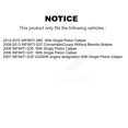thumbnail image 2 of CMX Front Ceramic Disc Brake Pads CMX-D1287 for Car INFINITI G37 G35 Q60, 2 of 9