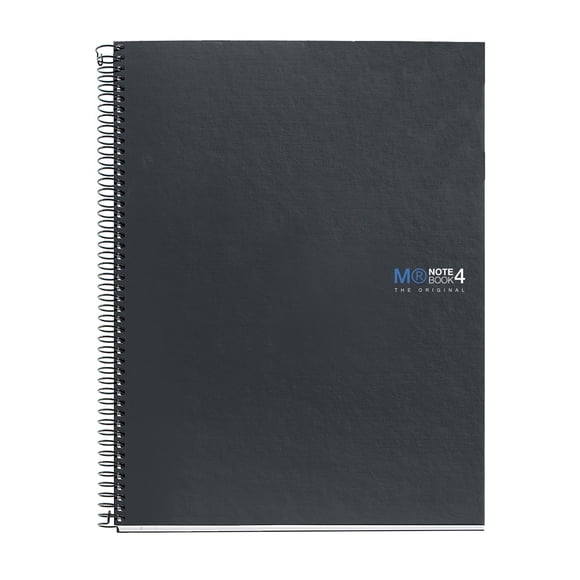 Miquelrius 8.25 X 11.75 A4 Graphite Wirebound Notebook, 4-Subject, Graph Paper