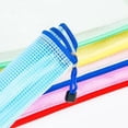 thumbnail image 4 of & Craft A4 Mesh Zipper Bags with Labels for Organization Travel and Home Use 10-Piece Set in Mixed Colors 131 x 95 Inches, 4 of 7