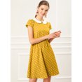 thumbnail image 3 of INSPIRE CHIC Women's Doll Collar Above Knee Hidden Zipper Back Dress, 3 of 4