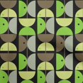 thumbnail image 1 of oneOone Polyester Spandex Green Fabric Geometric Circle Craft Projects Decor Fabric Printed By The Yard 56 Inch Wide, 1 of 4