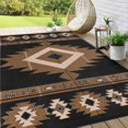 thumbnail image 1 of Findosom 9'x12' Waterproof Outdoor Rug, Foldable Reversible Plastic Straw Rug, Large Patio Rug for Outdoors, RV, Patio, Backyard, Deck, Picnic, Beach, Camping Black, 1 of 6