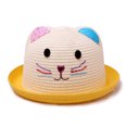 thumbnail image 2 of MIASHUI Kids Beach Straw Hat Summer Breathable Cartoon Cute Cap,Yellow,One Size, 2 of 2