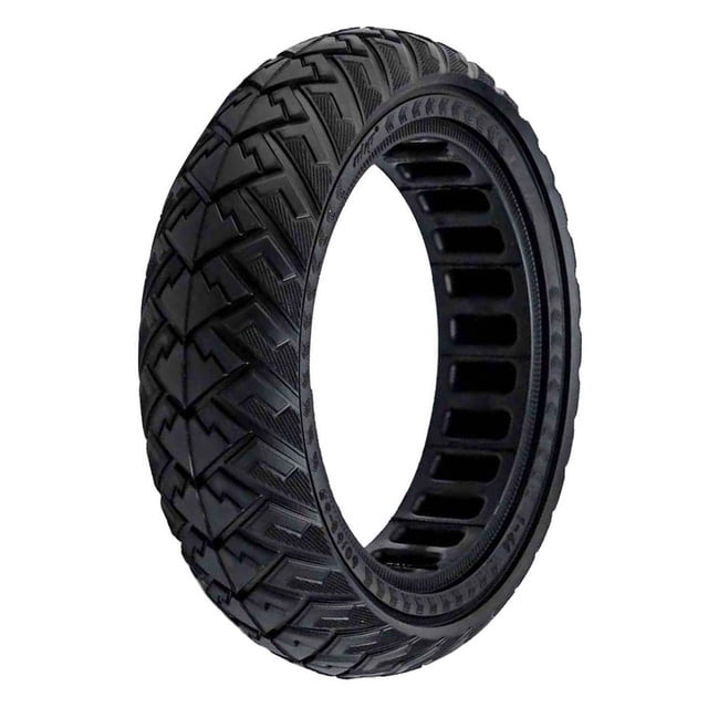 MYG for 10 Inch Off-Road Solid Tires 60/65-6.9 for Ninebot Max G2 G65 Electric Scooter, Puncture-Resistant Rubber Wheels with Enhanced Grip, for Durable Replacement Parts (Black)