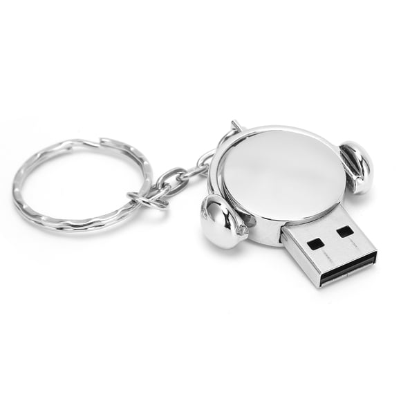 Clé U, Clé USB Mini Argent pour Voiture Plug and Play pour Accessoires d'Ordinateur