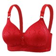 thumbnail image 2 of Weiqiqre Sports Bras for Women Back Fat Smoothing Bra Lace Underwire Full Coverage Padded Bras with Support, 2 of 8
