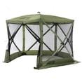 thumbnail image 1 of CLAM Quick-Set Venture 9 x 9 Foot Portable Outdoor Camping Canopy Shelter, Green, 1 of 11