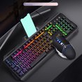 thumbnail image 2 of Ensemble de Clavier, Souris et Écouteurs de Jeu, Touches Mécaniques de Jeu Réelles, 2 of 8