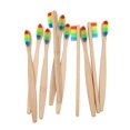 thumbnail image 3 of Bamboo Toothbrush Biodegradable Natural Friendly Wooden Eco Medium Soft FAST P2B7, 3 of 9