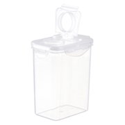 Bigersell Travel Size Containers Deals Lightweight Plastic Food Containers with Lids Rectangular Shape Reusable Dry Food Storage Containers Plastic Food Containers