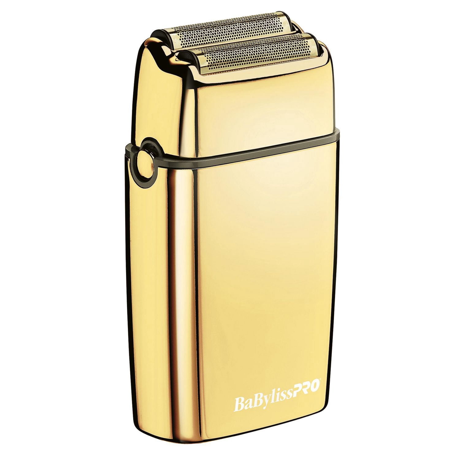 BaBylissPRO® Gold Metal Double‑Foil Shaver with Hypoallergenic Foils & 3‑Hour Cordless Runtime