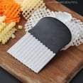 thumbnail image 1 of EGNMCR Stainless Steel Potato Knife Tool Potato Wave Knife Cutting Pattern Knife Ripple Potato Tool Potato slicer, 1 of 4