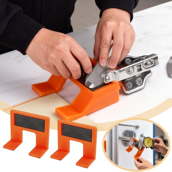 Cabinet Door Hinge Alignment Gasket Fixture Kit with Precise Installation Scale for Door