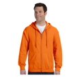 thumbnail image 1 of Gildan Men's Satin Label 1x1 Rib Zipper Pouch Pocket Hoodie, Style G18600, 1 of 1