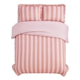 thumbnail image 2 of Mainstays DQ Ruffle Stripe Duvet Set, 3-Piece , Pink, Adult, 2 of 5